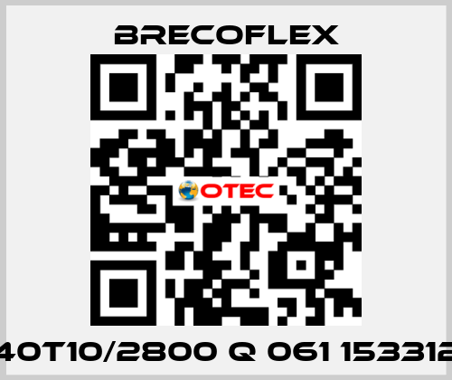 40T10/2800 Q 061 153312 Brecoflex