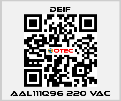 AAL111Q96 220 VAC Deif