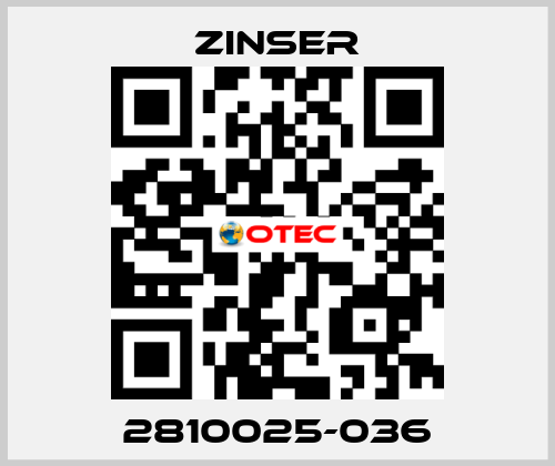 2810025-036 Zinser