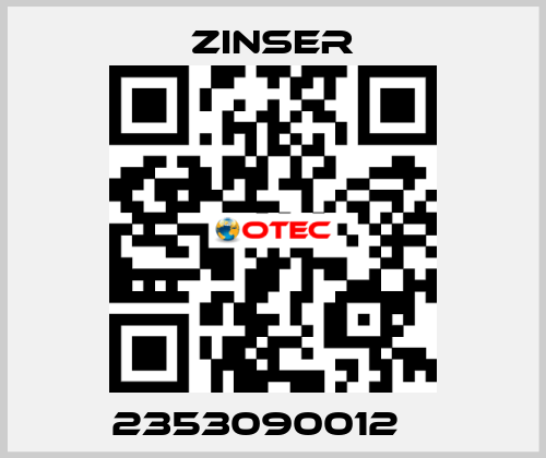 2353090012    Zinser