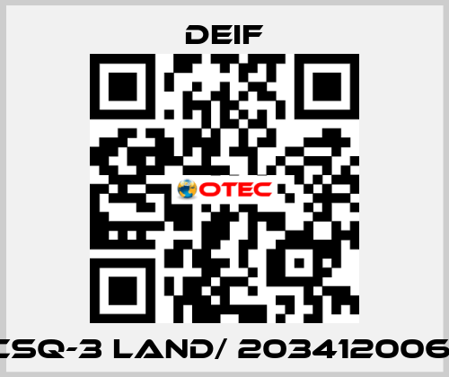 CSQ-3 Land/ 2034120061 Deif