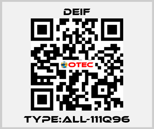 Type:ALL-111Q96 Deif