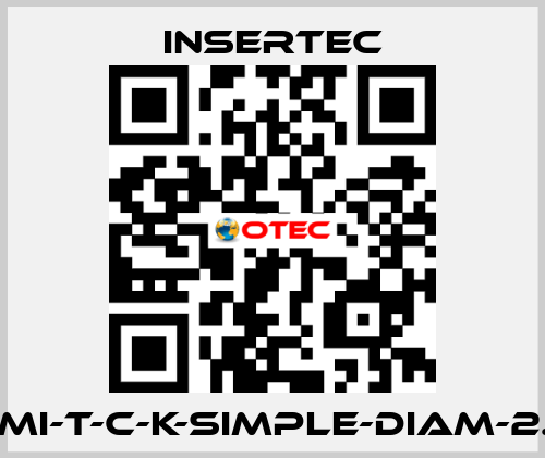 UMI-T-C-K-SIMPLE-DIAM-2.5 Insertec