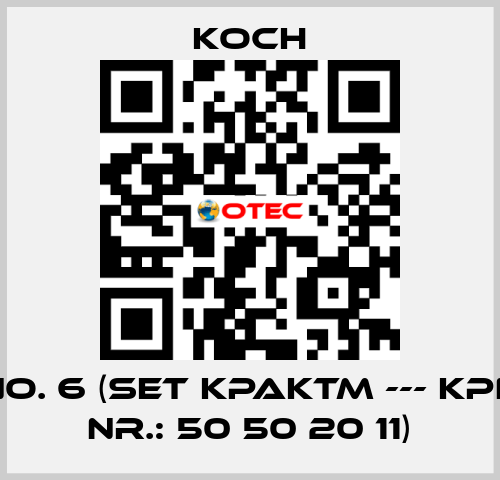 No. 6 (Set KPAKTM --- KPN Nr.: 50 50 20 11) KOCH