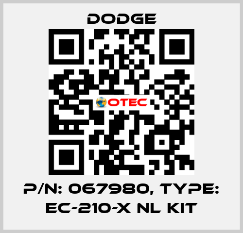 p/n: 067980, Type: EC-210-X NL KIT Dodge