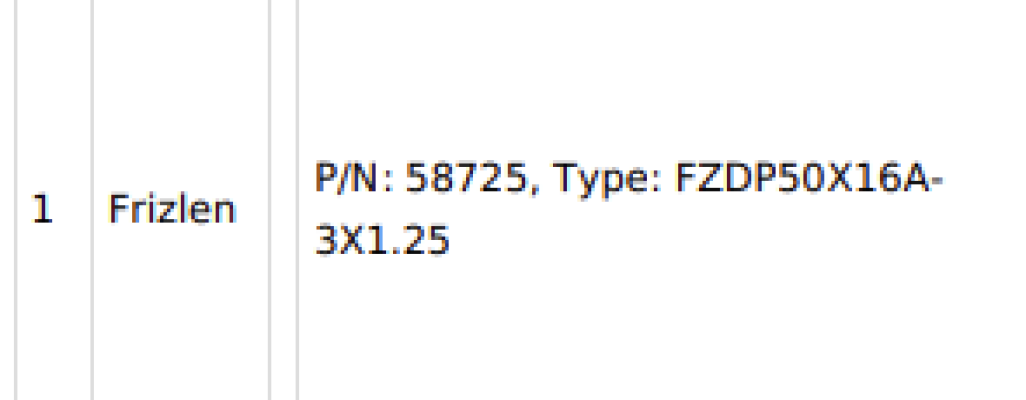 P/N: 58725, Type: FZDP50X16A-3X1.25-big