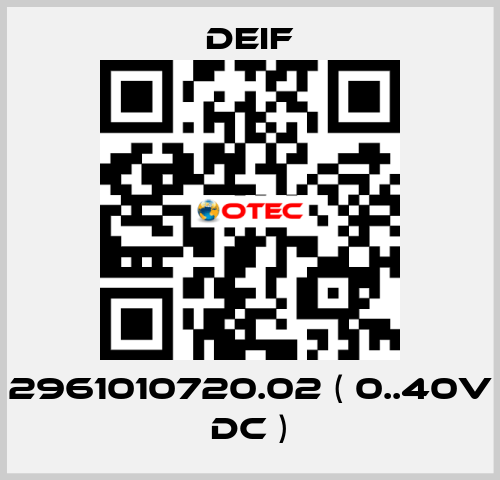 2961010720.02 ( 0..40V DC ) Deif