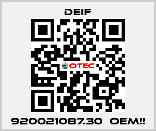 920021087.30  OEM!! Deif