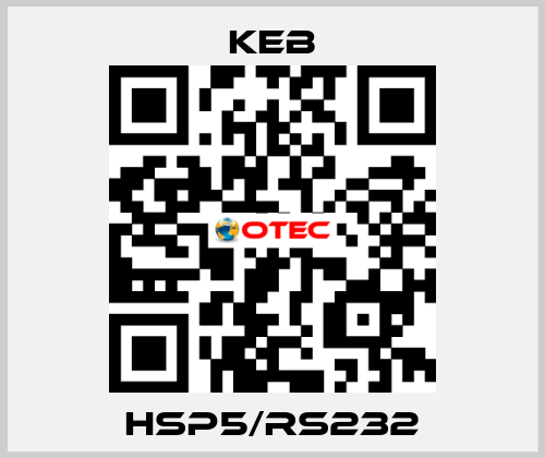 HSP5/RS232 KEB