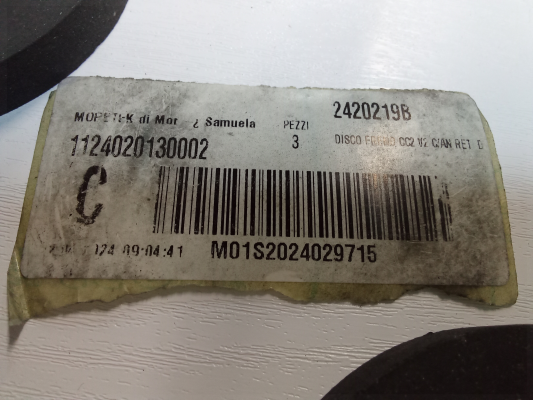 00050 / BRAKE DISC CC2 V2 C/AN RET D23095-big