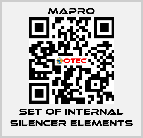 set of internal silencer elements Mapro