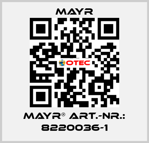 mayr® Art.-Nr.: 8220036-1 Mayr