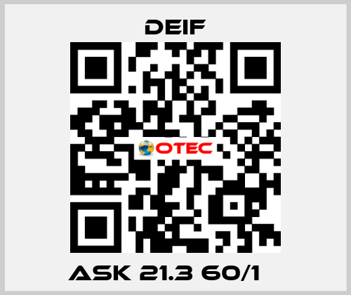 ASK 21.3 60/1 А Deif