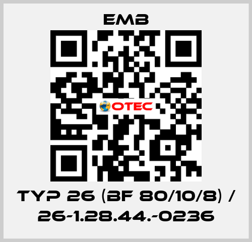 Typ 26 (BF 80/10/8) / 26-1.28.44.-0236 Emb