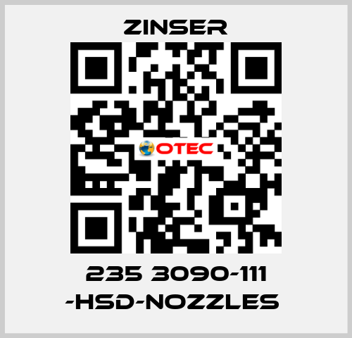 235 3090-111 -HSD-nozzles  Zinser