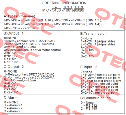 MC5438-211-000 Maxthermo