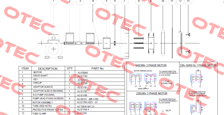 AU E1780 ASSY-01  Verderflex