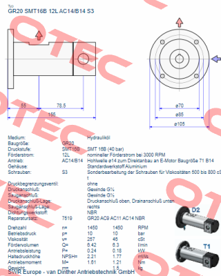 GR20 SMT 16B 12L AC14/B14 S3 Settima