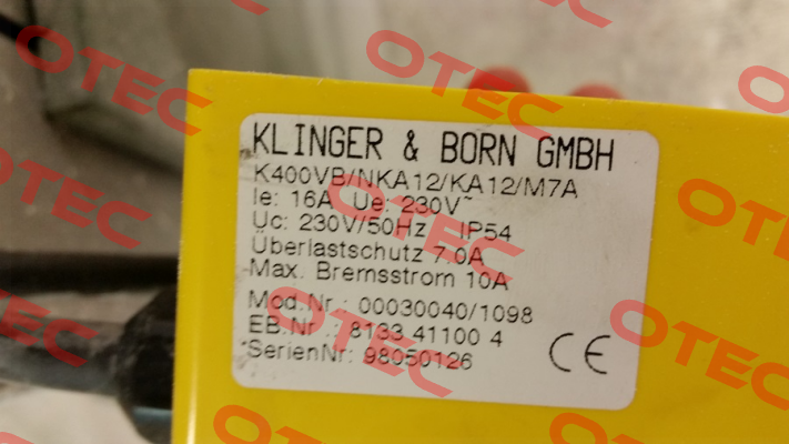 K400 (0003.0040) Klinger Born