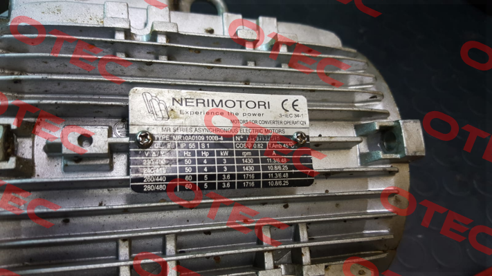 IE1 MR100B KW 3 4P B14 230/400  Neri Motori