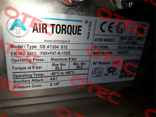 SC00060-6UF05F0711AZN Air Torque