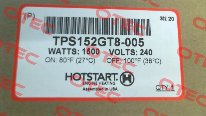 TPS152GT8-005 Hotstart