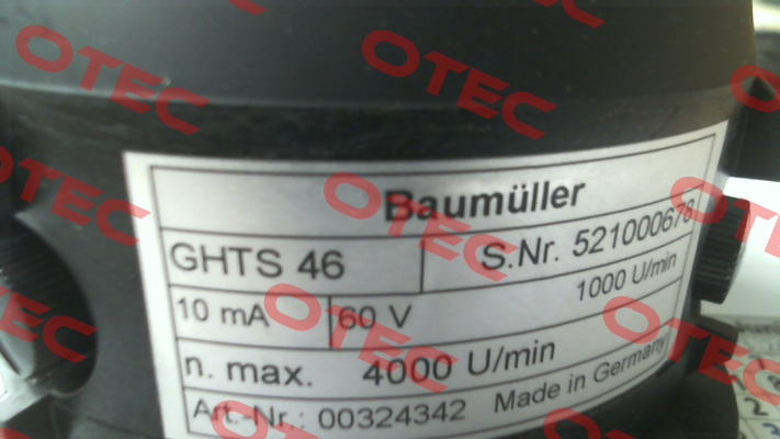 GHTS 46 60 V 1000 U Baumüller