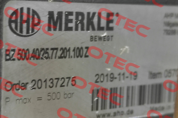 057032 / BZ 500.40/25.77.201.100 Z Merkle