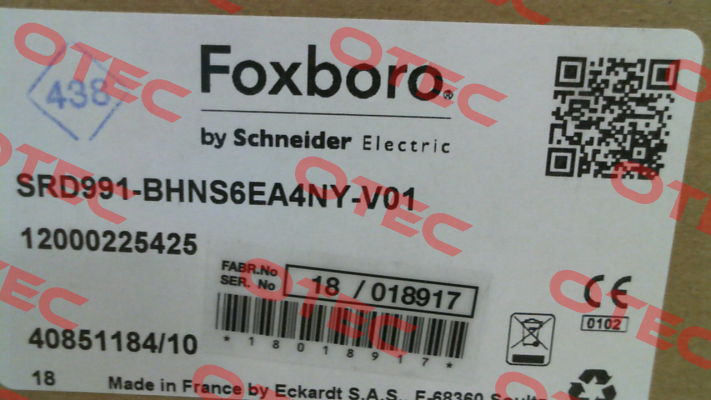 SRD991-BHNS6EA4NY-V01 Foxboro (by Schneider Electric)