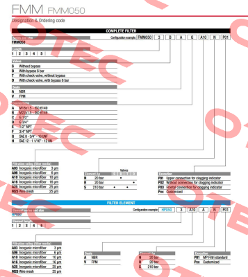 FMM-050-1-B-A-C-M25-N-P01 MP Filtri