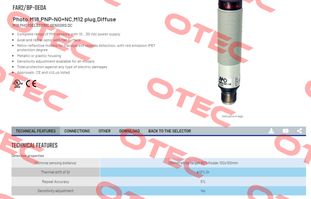 FAR2/BP-0EDA Micro Detectors / Diell