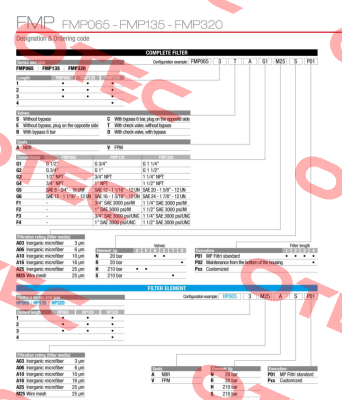 FMP-135-1-B-A-G1-A10-N-P01 MP Filtri