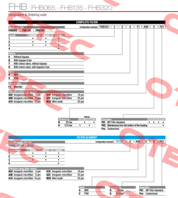 FHB-065-1-B-A-F1-A10-N-P01 MP Filtri