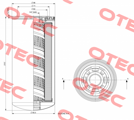 P/N: 1103 Type: CS-150-A03-A MP Filtri