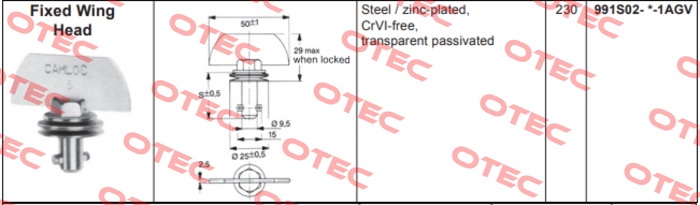 991S02-11-1AGV Camloc