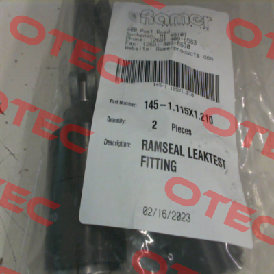 RC 145 Model 1115x1210 Ramer Products