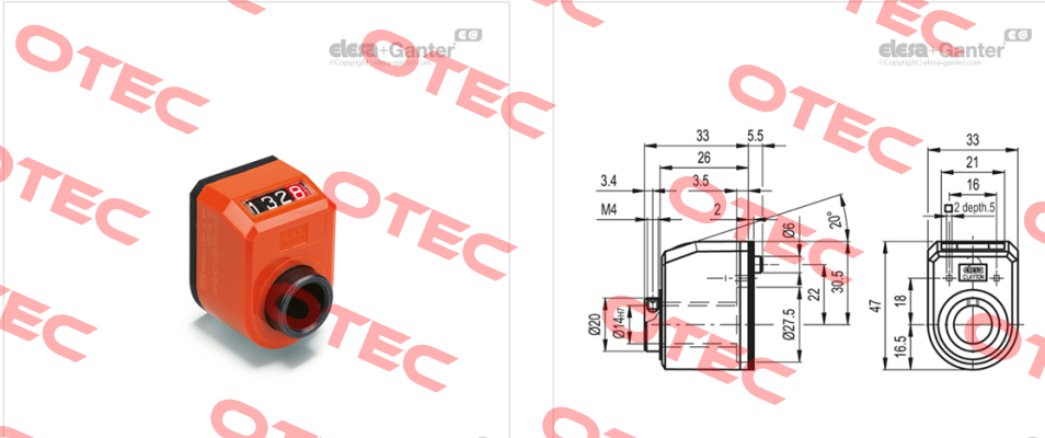 DD51-AR-0010-D-C2 Elesa Ganter